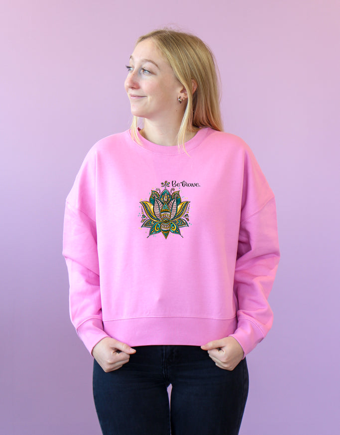 Damen Sweatshirt "Be Brave"