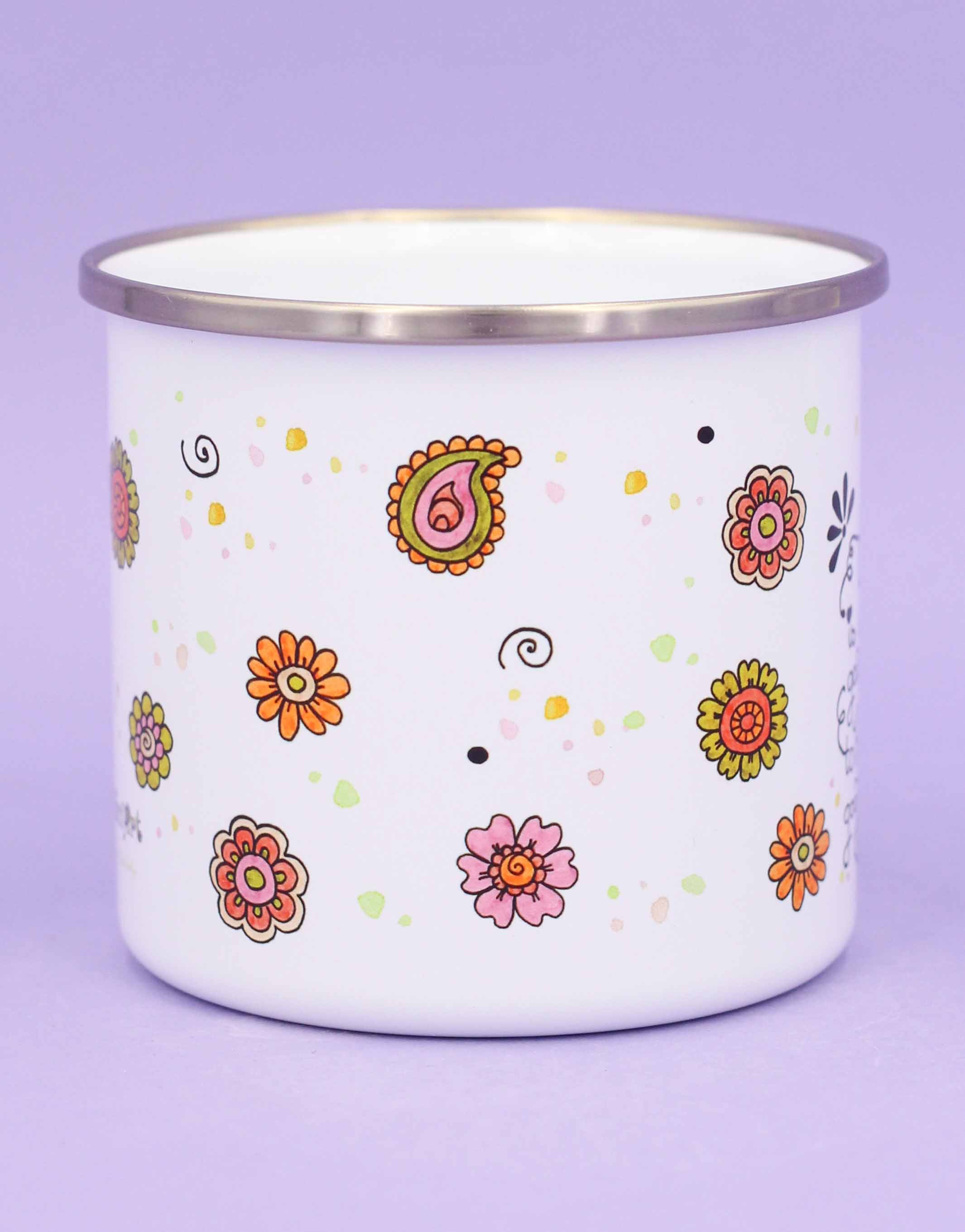 Emaille-Tasse "Alpaka"