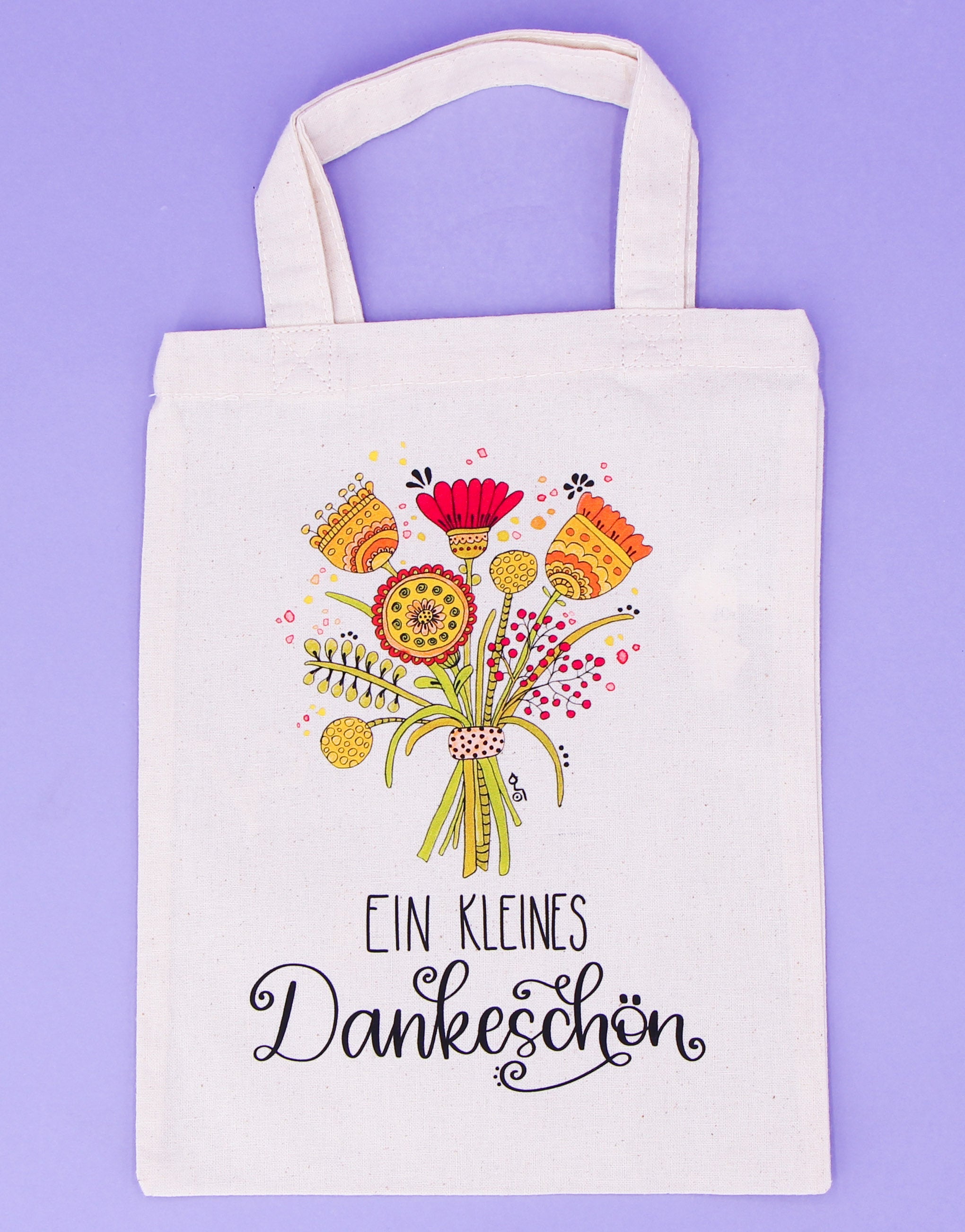 Geschenktäschchen "Blumenstrauß"
