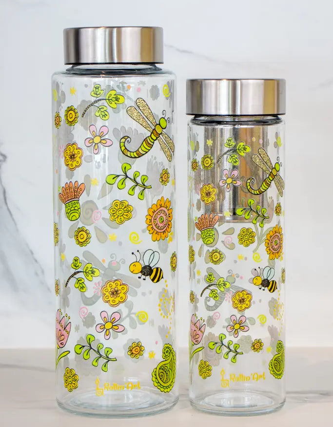 Glasflasche "Sommertag"