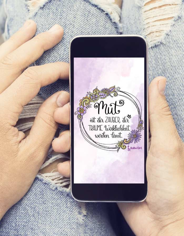 Handy-Hintergrund "Mut"