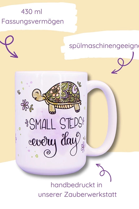 Jumbo-Teetasse "Small steps"