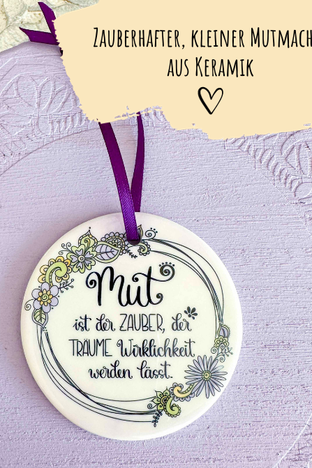 Keramikhänger "Mut"