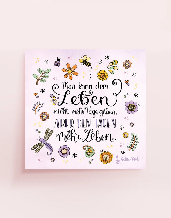 Poster „Mehr Leben für deine Tage“