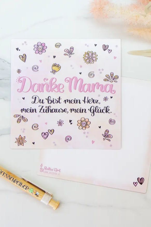 Postkarte "Danke Mama"