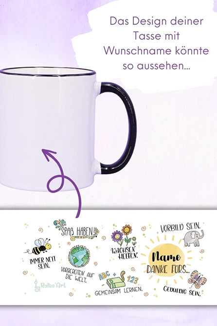 Tasse "Lehrer:in Danke für's..."