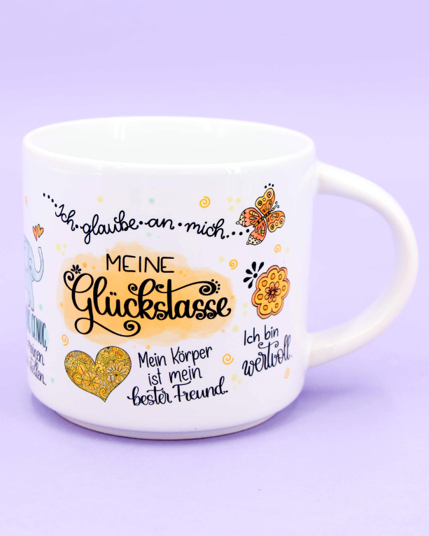 Tasse stapelbar "Meine Glückstasse"