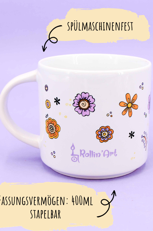 Tasse stapelbar "Neuer Anfang"