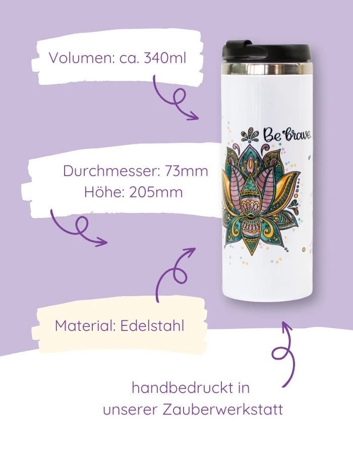 Thermobecher "Be Brave"