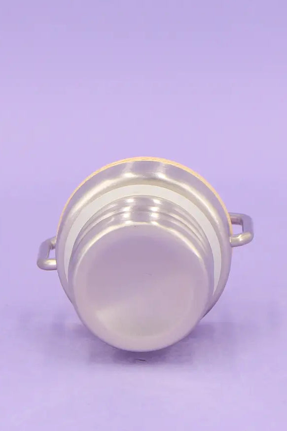 Thermosflasche Bambusdeckel "Meine Glücksflasche"