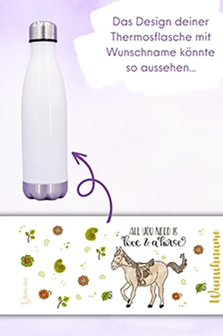 Trinkflasche "Life is better with horses"