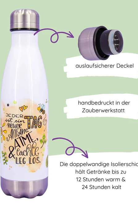 Trinkflasche „Neuer Anfang"