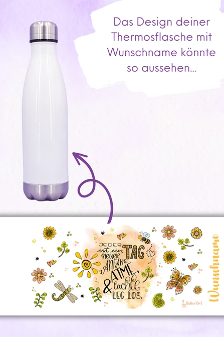 Trinkflasche „Neuer Anfang"
