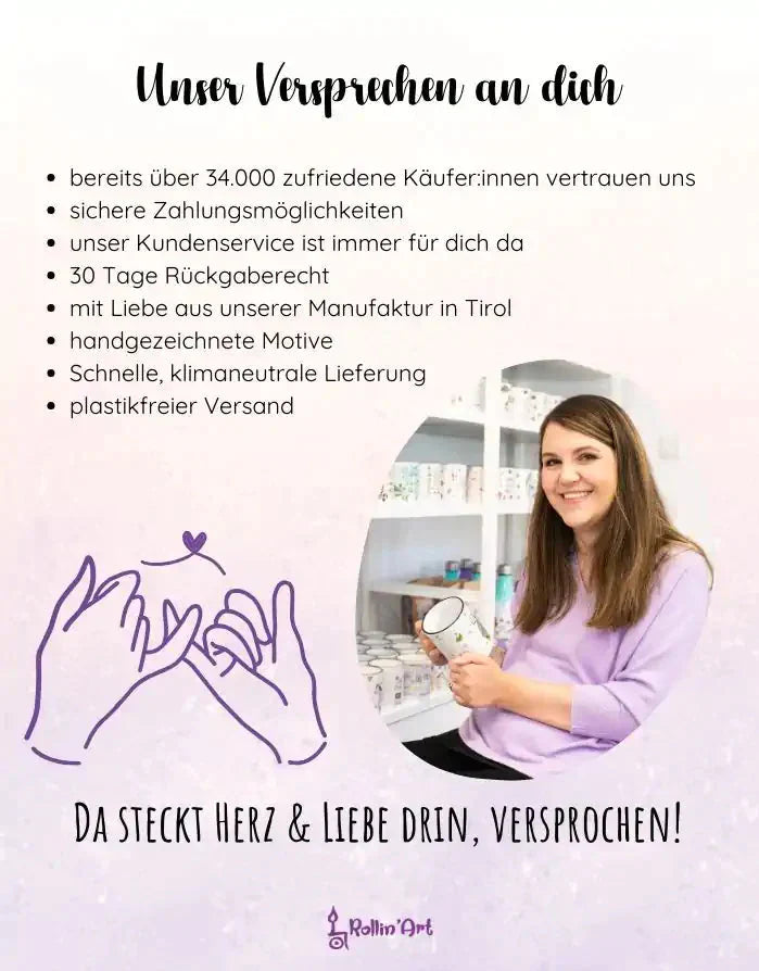 Vase "Lebe lieber kunterbunt"