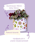 Blumentopf groß "Glücksblumen"