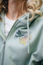 Damen Zipper-Hoodie „Kolibri"