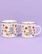 Emaille-Tasse "Die kleinen Dinge"