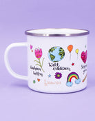 Emaille-Tasse "Pädagogin mit Herz"
