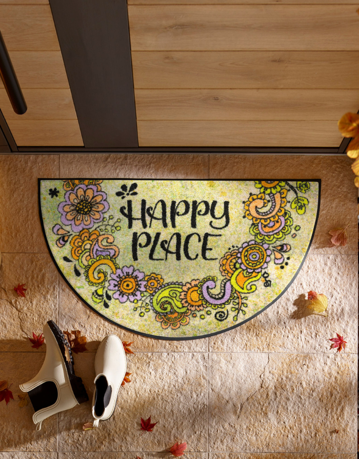 Fußmatte "Round Happy Place"
