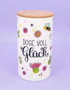 Keramikdose L "Dose voll Glück"