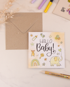 Klappkarte "Hallo Baby"