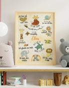 Poster "Affirmationen" mit Wunschname