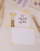 Postkarte "So stolz auf dich"