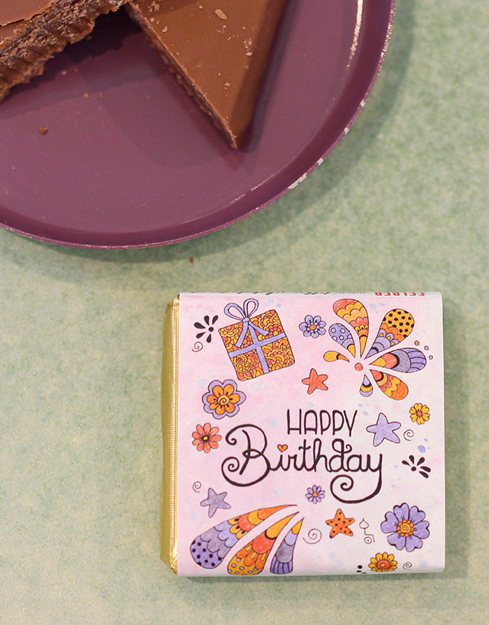 Schokolade "Happy Birthday"