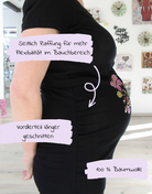 Schwangerschafts T-Shirt schwarz "Liebe im Bauch"