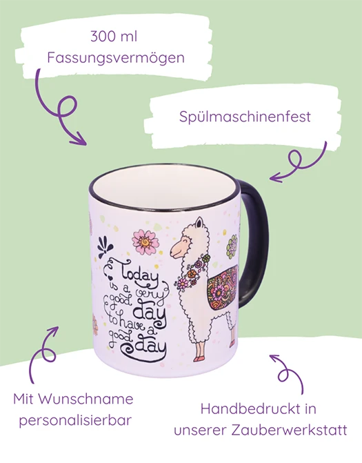 Tasse "Alpaka"