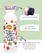 Thermosflasche Bambusdeckel "Die kleinen Dinge"