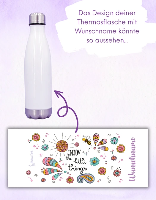 Trinkflasche "Enjoy the little things"